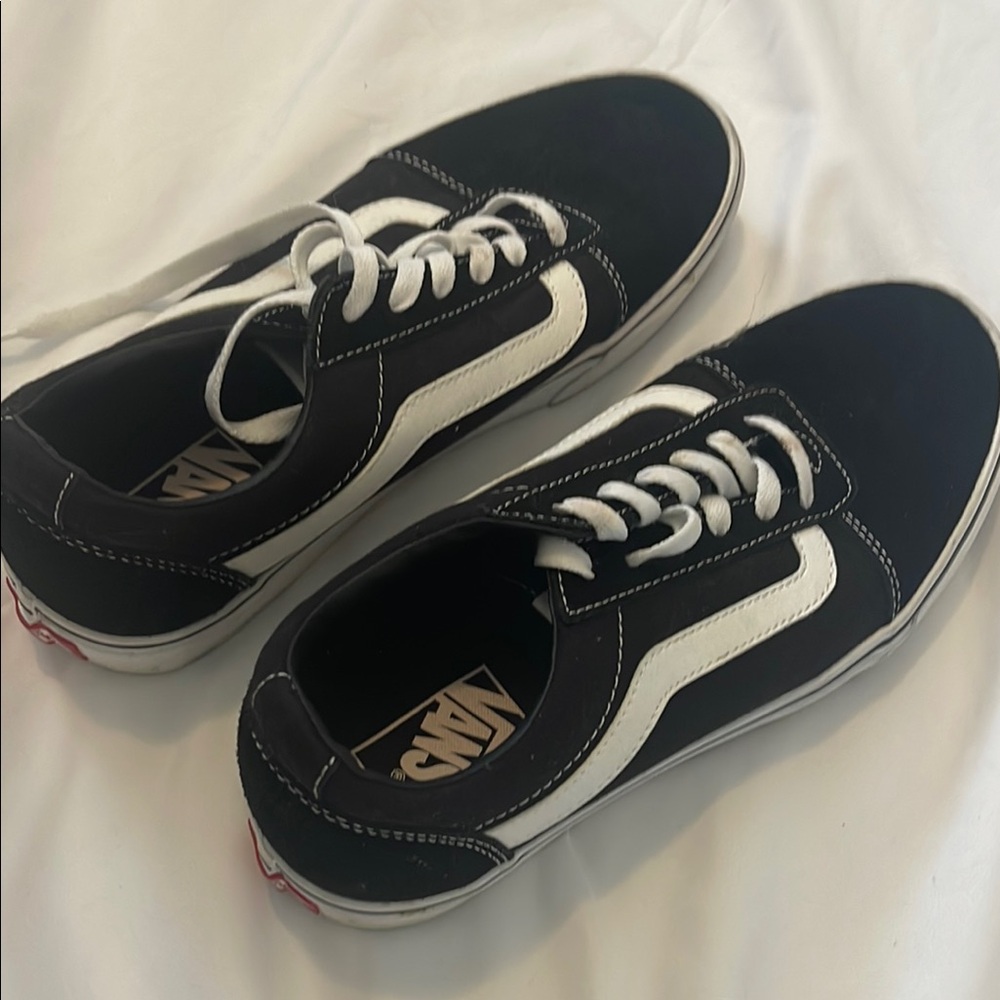 Vans Black and White Men's Shoes